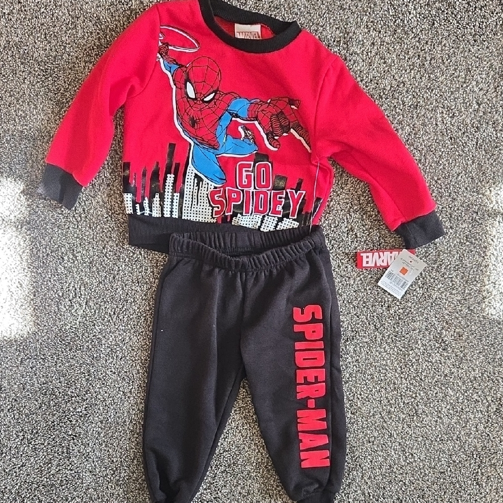 Spider-Man Red and Black Toddler Outfit